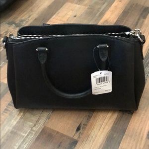 Brand new black leather coach